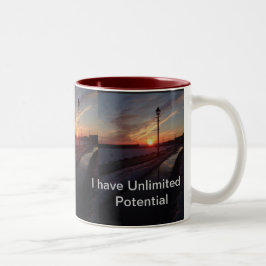 Design de caneca de viagem colorido Inspiron Sunse