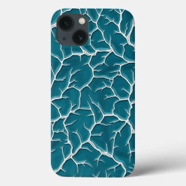 Design de capa de iPhone com textura de raio azul-