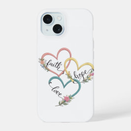 Design de Capa de iPhone Fé Esperança Amor