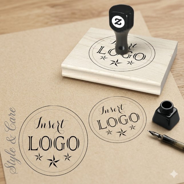 Design de Carimbo de Borracha Personalizado 4x5 co (Professional 4x5 Custom Logo Rubber Stamp Design)