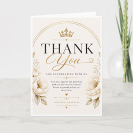 Design de Cartão de Agradecimento de Casamento Ele