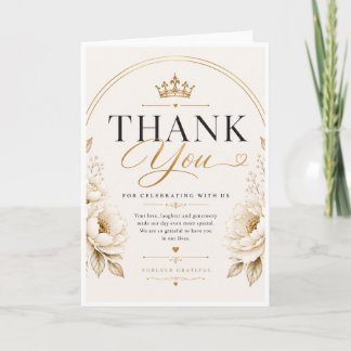 Design de Cartão de Agradecimento de Casamento Ele