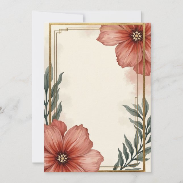 Design de Cartão de Convite (Frente)