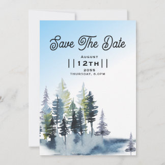 Design de Cartão de Convites de Casamento no inver