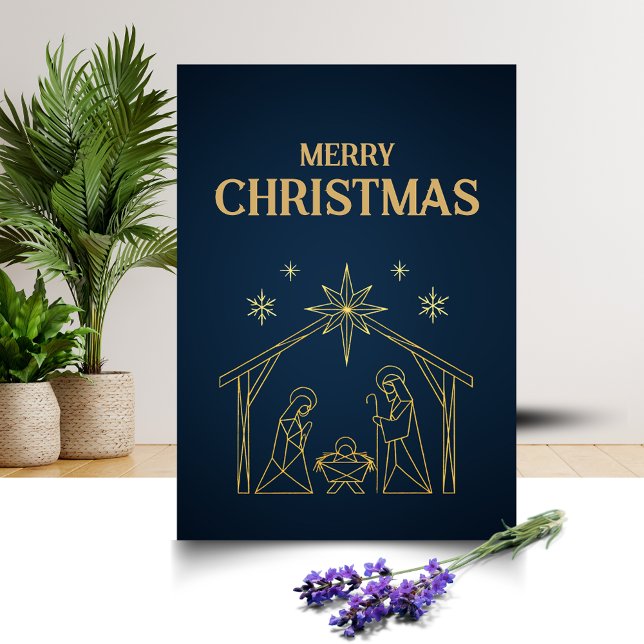 Design de cartão de Natal moderado e minimalista (Criador carregado)