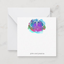 Design de cartão de nota Eu Te Amo