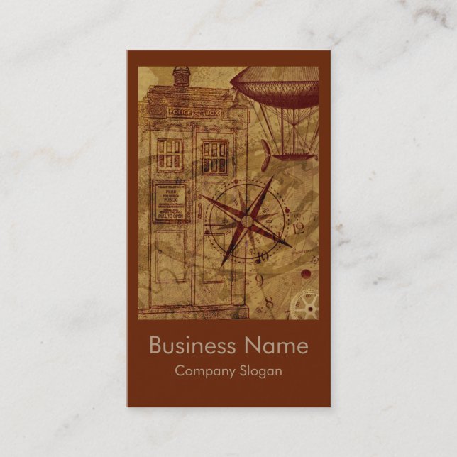 Design de cartão de Steampunk (Frente)