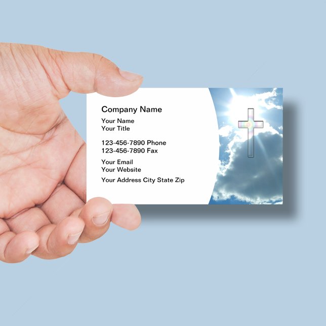 Design de cartão de visita cristão (Criador carregado)