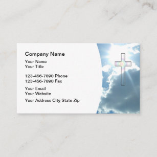 Design de cartão de visita cristão