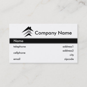 Design de cartão de visita da construção ou do