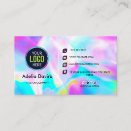 Design de Cartão de Visita de Luxo com Pedra Opala
