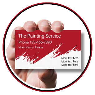 Design de Cartão de Visita de Pintor Profissional