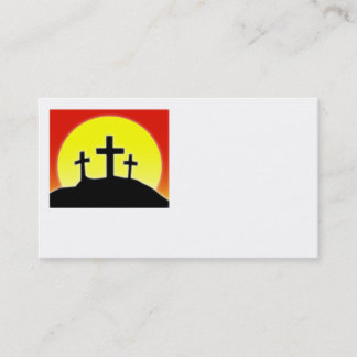 Design de cartão de visita de três cruzes
