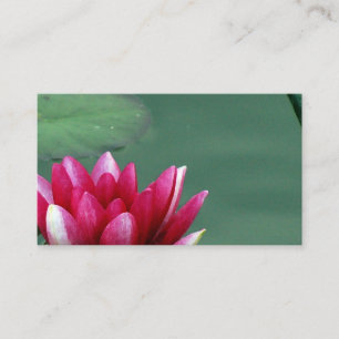 Design de cartão de visita de Waterlily