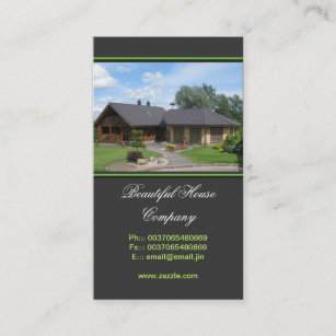 Design de cartão de visita dos bens imobiliários