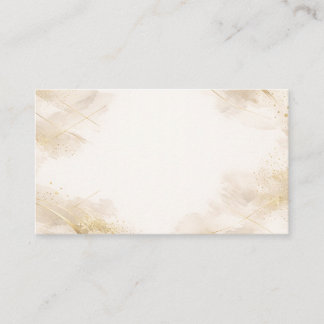 Design de Cartão de Visita Dourado Neutro