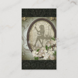 Design de cartão de visita glamoroso da diva do