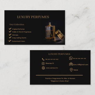 Design de Cartão de Visita para Negócios de Perfum