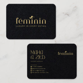 Design de Cartão de visita personalizado elegante