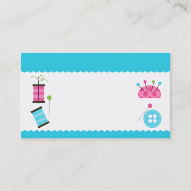 Design de cartão de visita Sewing (Frente)