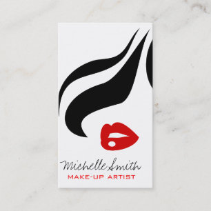 Design de cartão de visita vermelho do artista de