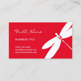 Design de cartão de visita vermelho do logotipo da