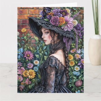 Design de cartão Spring Victorian Goth 2025 3