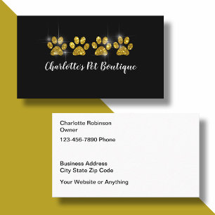 Design de Cartões de Visita da Classy Pet Boutique
