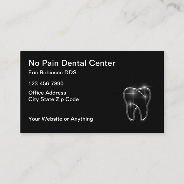 Design de Cartões de visitas de Dentista legal (Frente)