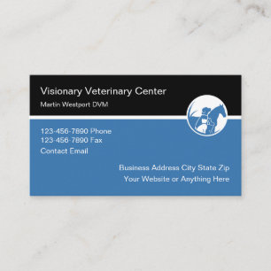 Design de Cartões de visitas Médicos Veterinários