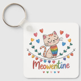 Design de Chaveiro de Meowentine para os amantes d