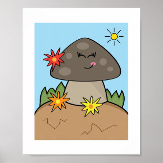 Design de Cogumelo #2 Ilustração Impressão Kids
