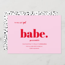 Design de Convite para Dia de Galentine