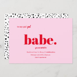 Design de Convite para Dia de Galentine