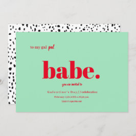 Design de Convite para Dia de Galentine
