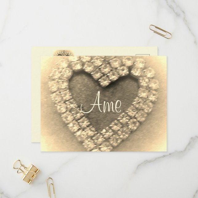 DESIGN DE CONVITE ROMÂNTICO DE DIA DE CASAMENTO (Frente/Verso In Situ)