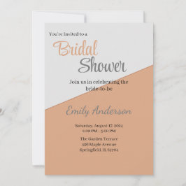 Design de convite simples de dois tons