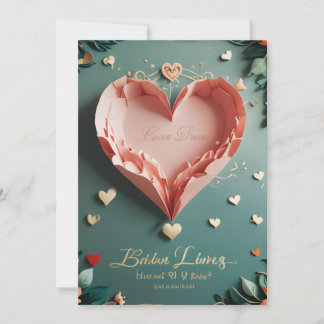 Design de Convites e Anúncios de Casamento