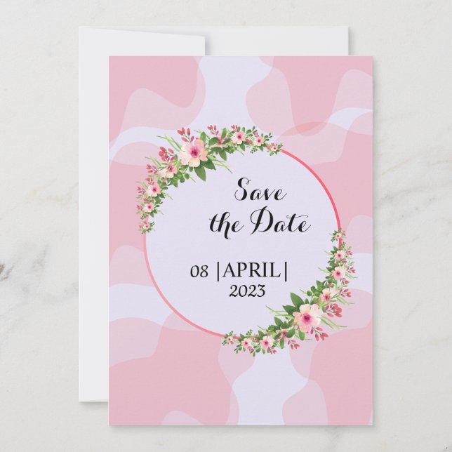 Design de convites para Casamento no inverno simpl (Verso)