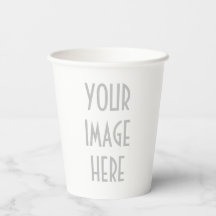Design de Copo de Café de Papel Personalizado