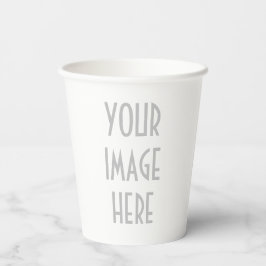 Design de Copo de Café de Papel Personalizado