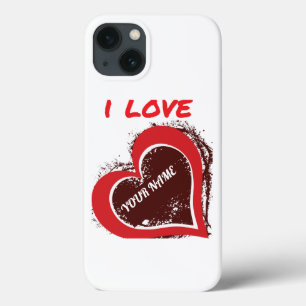 Design de Coração de Amor Grunge Editável – Adicio