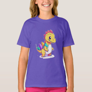 Design de Dinossauro Bonito para Crianças T-Shirt