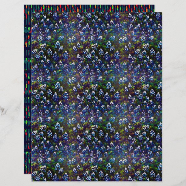 Design de dois lados com tampa azul (Frente/Verso)