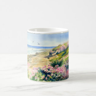 Design de escape sobre a caneca branca