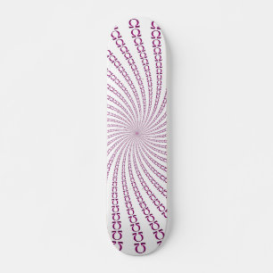 Design de Espiral Omega: Skateboard Personalizado
