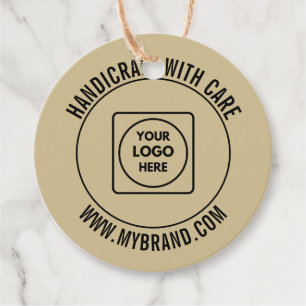 Design de Etiqueta de Preço com Logotipo em Círcul