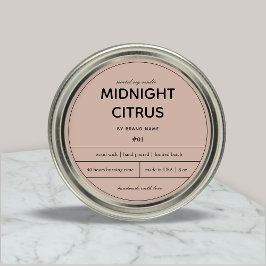 Design de etiqueta de produto de velas