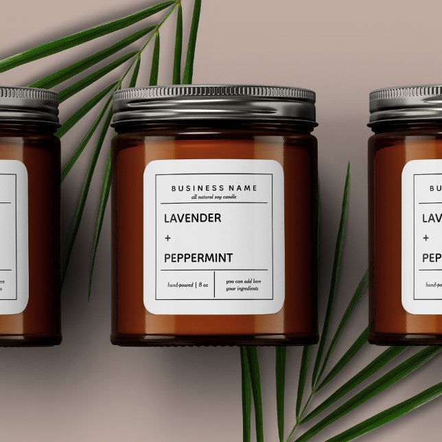 Design de etiqueta de produto de velas (Criador carregado)
