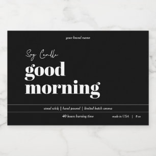 Design de etiqueta de produto de velas